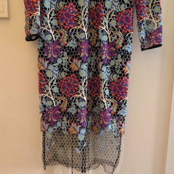 DIANE VON FURSTENBERG DVF Guipure Lace Sheath Midi Dress 12 - Picture 5 of 7